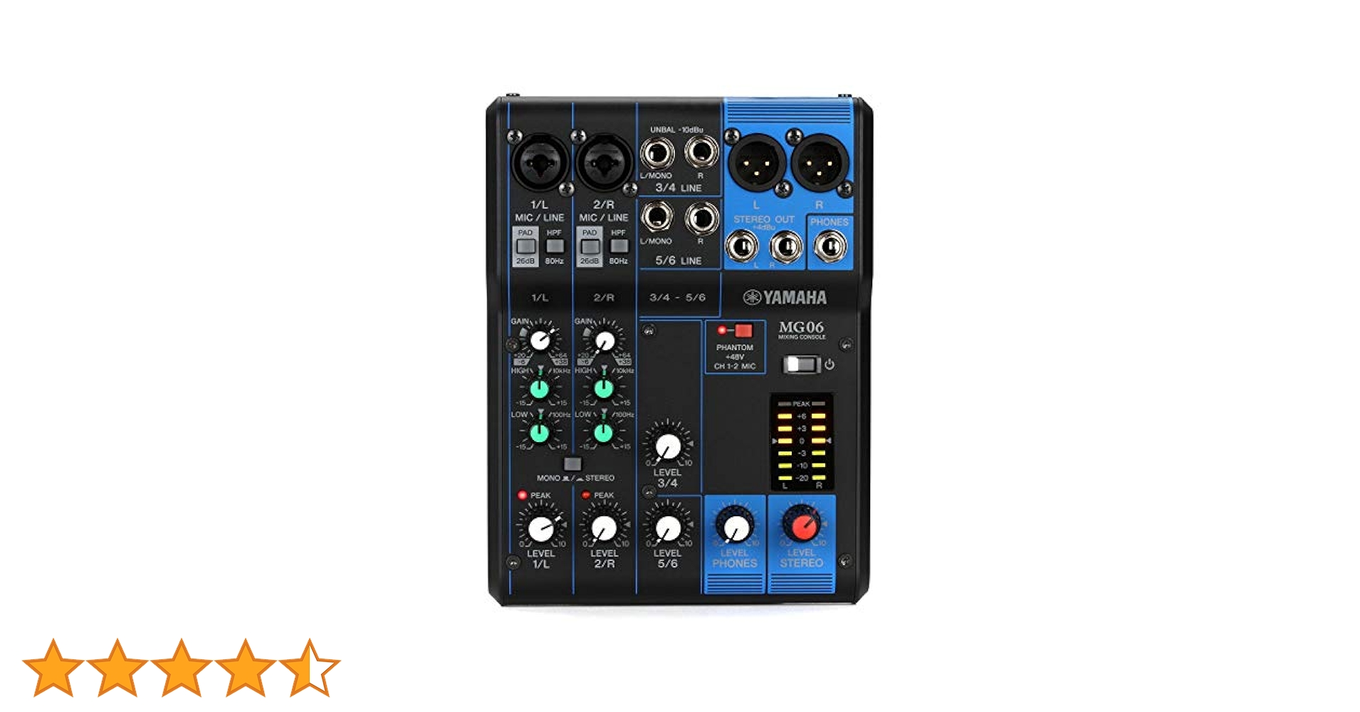 Amazon | ヤマハ YAMAHA 6チャンネルミキシングコンソール MG06